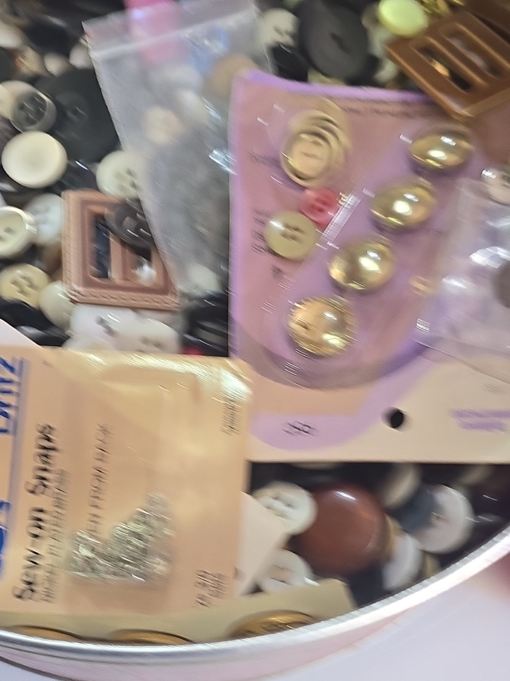 Gold Accent Decorative Buttons Pack - Unbranded